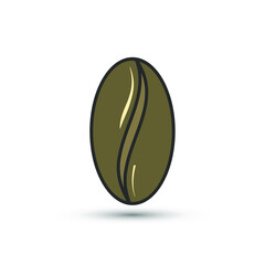 Coffee corn icon in flat style. Vector coffee symbol for your web site design, logo, app, UI.