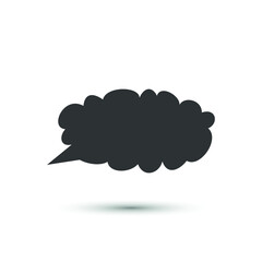 Vector communication bubble icon. Speaking symbol. For design, web site design, logo, app, UI.