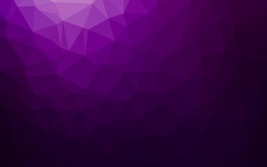 Dark Purple vector triangle mosaic template.