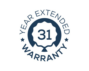 31 Years Warranty images, 31 Year Extended Warranty logos