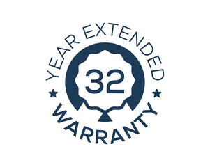32 Years Warranty images, 32 Year Extended Warranty logos