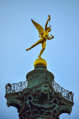 Column of Julliet and Liberty statue in Bastille monument