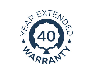 40 Years Warranty images, 40 Year Extended Warranty logos