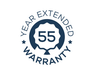 55 Years Warranty images, 55 Year Extended Warranty logos