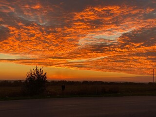 Obraz premium sunset in the city