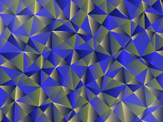 Obraz premium The blend of blue color fashionable design low poly background