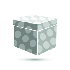 Fototapeta premium Vector gift box icon. Present, birthday symbol. For design, web site design, logo, app, UI.