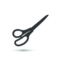 Vector scissors icon. Cut symbol. For design, web site design, logo, app, UI.