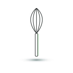 Vector whisk icon. Kitchen tool symbol. For design, web site design, logo, app, UI/UX