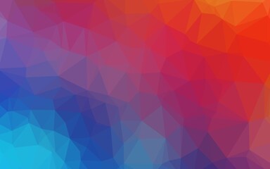 Light Blue, Red vector blurry triangle texture.