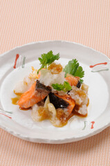 サケのおろしポン酢