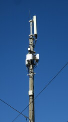 Obraz premium Foto de una antena celular de última generación.