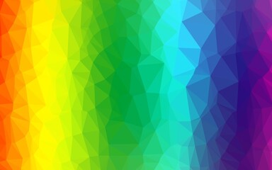 Obraz premium Light Multicolor, Rainbow vector blurry triangle template.