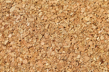 Brown color of cork board. Textured wooden background.