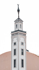 Fototapeta premium Arabic style tower architecture with white and beige tones