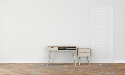 modern interior with office desk