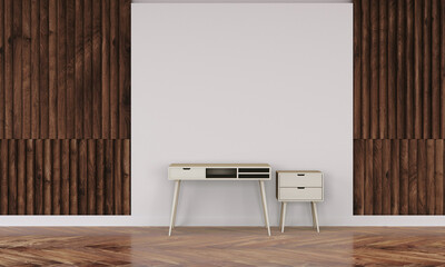 modern interior with office desk