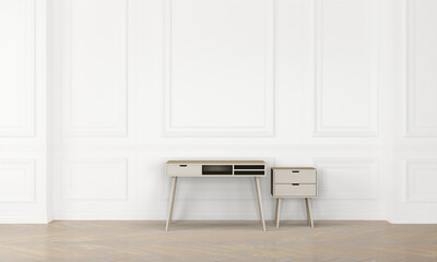 modern interior with office desk