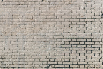 Background and texture of old rough gray brick wall	