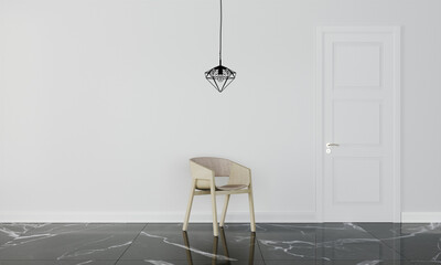 Polygon lamp in office interior