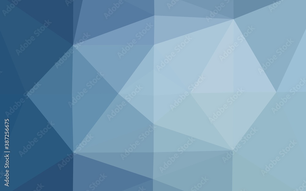 Poster light blue vector abstract mosaic pattern.
