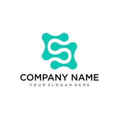 Letter S line logo design. Linear creative minimal monochrome monogram symbol. Universal elegant vector sign design. Premium business logotype. Graphic alphabet symbol for corporate business identity