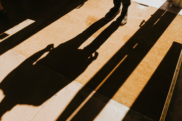 shadows - man standing
