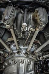 cylinder of a historic plane engine