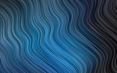 Dark BLUE vector background with liquid shapes.