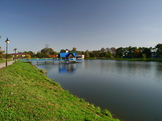 Fototapeta premium river and boats