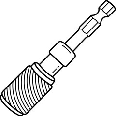Magnetic quick release bit holder