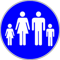 Family allowed sign