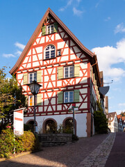Old town of Schiltach in the Black Forest with picturesque half-timbered houses