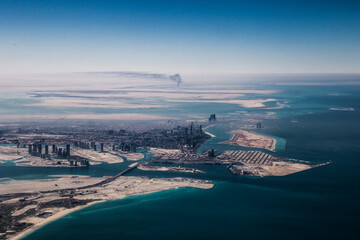 Abu Dhabi from the Plane