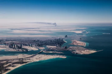 Papier Peint photo autocollant Abu Dhabi Abu Dhabi from the Plane