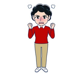 Elderly woman wearing a fashionable perm