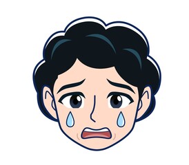 Elderly woman wearing a fashionable perm