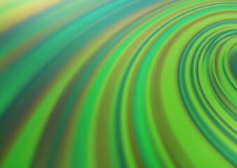 Light Green vector blurred shine abstract template.