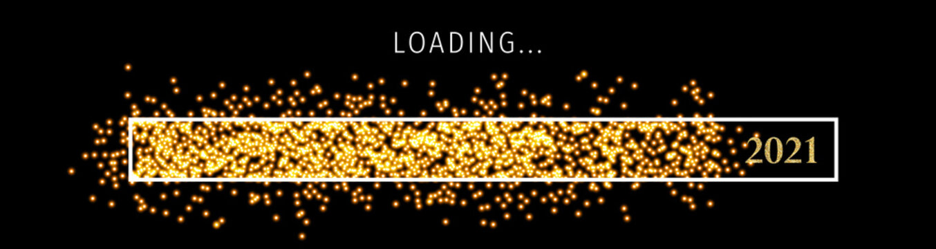 Loading 2021 (Ladebalken 2021) - Loading Bar 2021. Loading 2001 New Year - New Year Countdown 2021 Vector. New Year 2021 Greetings Loading.