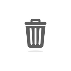 trash can symbol icon vector