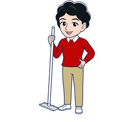 Elderly woman wearing a fashionable perm