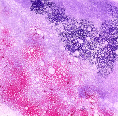 
Abstract hand drawn illustration pink soap stains