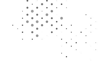 Light Black vector background with bubbles.
