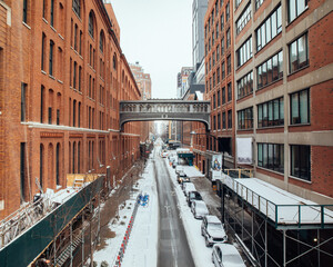 Naklejka premium New York high line overlook long exposure