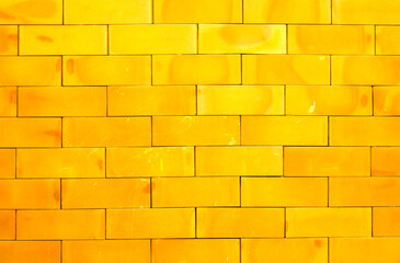 Gold block wall