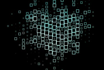 Obraz premium Dark BLUE vector texture in rectangular style.