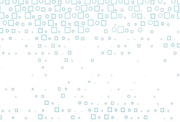 Light BLUE vector template with spots, rectangles.