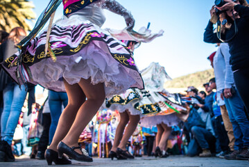 Fototapeta na wymiar Paucartambo Carnival in Peru