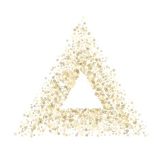 Gold Glitter Stars. Luxury Shiny Confetti.