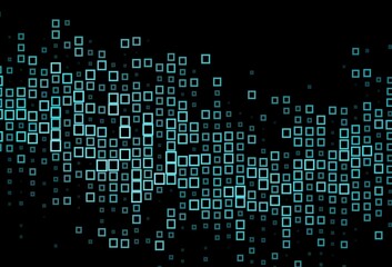 Fototapeta premium Dark BLUE vector pattern in square style.